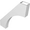 Ekena Millwork 4-in. W x 28-in. D x 34-in. H Westlake Architectural Grade PVC Knee Brace BRCP04X28X34WTL - alternate 5